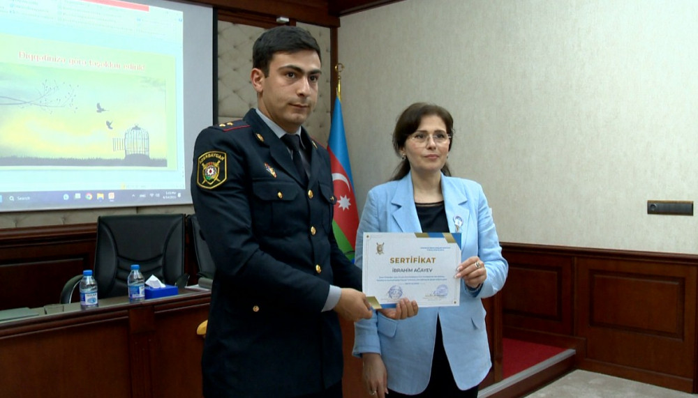 Naxçıvan Muxtar Respublikası Daxili İşlər Nazirliyinin əməkdaşları təlimdə iştirak edib<font color=red> - FOTOLAR</font>