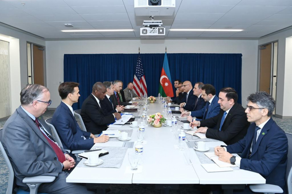 Ceyhun Bayramov Antoni Blinkenlə görüşüb<font color=red> - FOTOLAR</font>