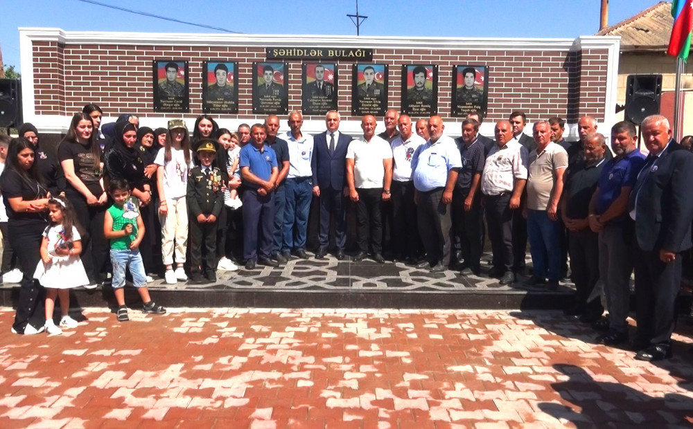 Şərur rayonunun Çərçiboğan kəndində şəhidlər bulaq-abidə kompleksi istifadəyə verilib<font color=red> - FOTOLAR</font>