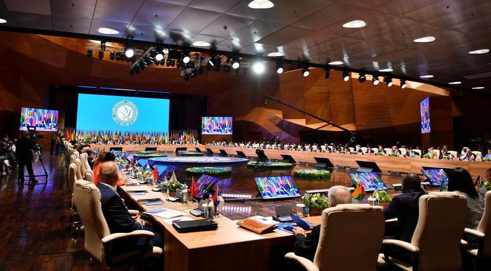 Prezident İlham Əliyev Bakıda keçirilən Qoşulmama Hərəkatının Əlaqələndirmə Bürosunun nazirlər görüşündə iştirak edib<font color='red'> - YENİLƏNİB 1</font><font color=red> - FOTOLAR</font>