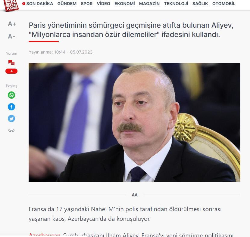 Türkiyə KİV-ləri Prezident İlham Əliyevin Qoşulmama Hərəkatının nazirlər görüşündəki çıxışına geniş yer verib<font color=red> - FOTOLAR</font>