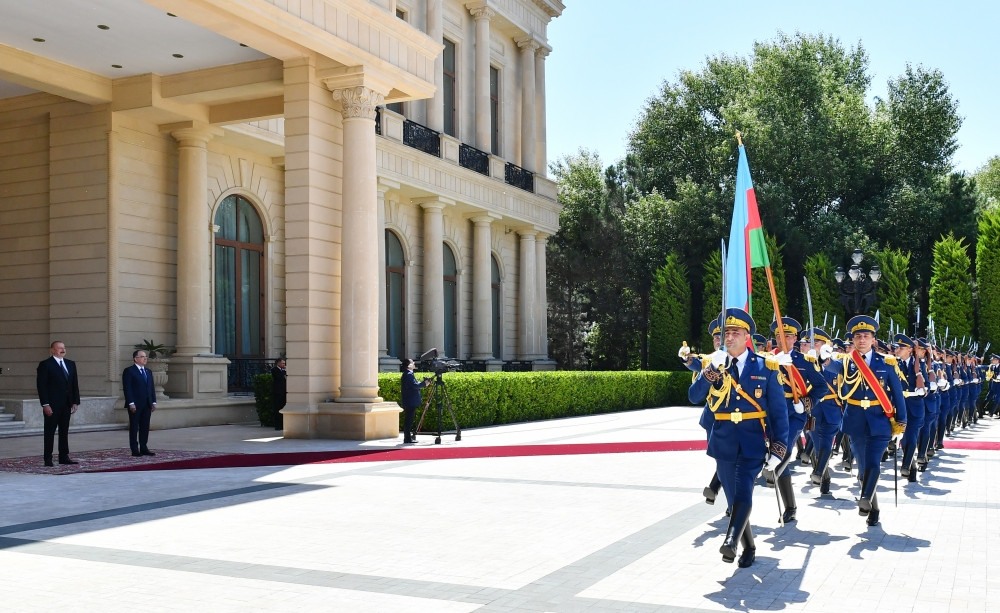 Albaniya Prezidenti Bayram Beqayın rəsmi qarşılanma mərasimi olub<font color=red> - FOTOLAR</font>