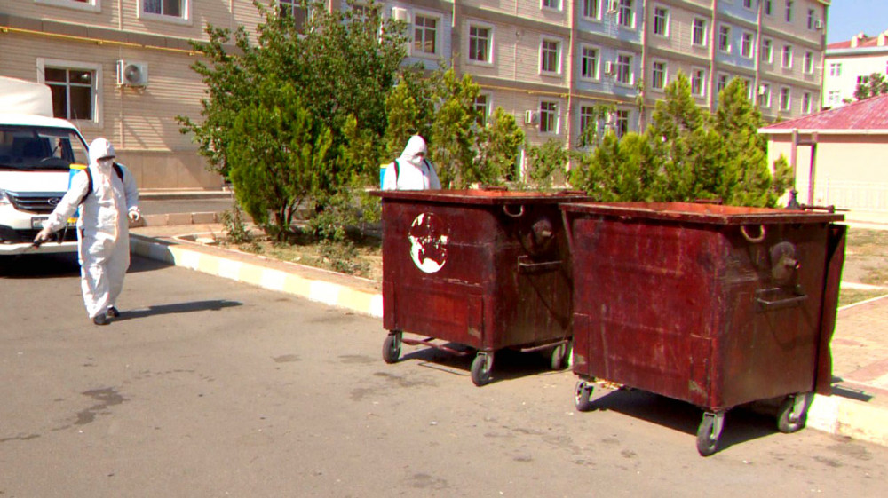 Naxçıvanda profilaktik dezinfeksiya işləri aparılır<font color=red> - FOTOLAR</font>