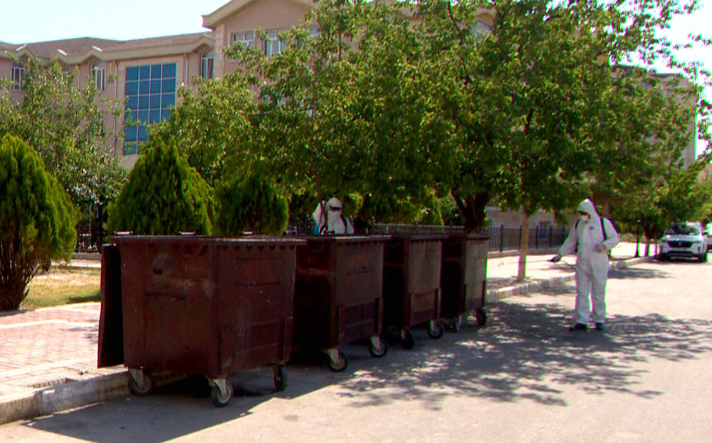 Naxçıvanda profilaktik dezinfeksiya işləri aparılır<font color=red> - FOTOLAR</font>