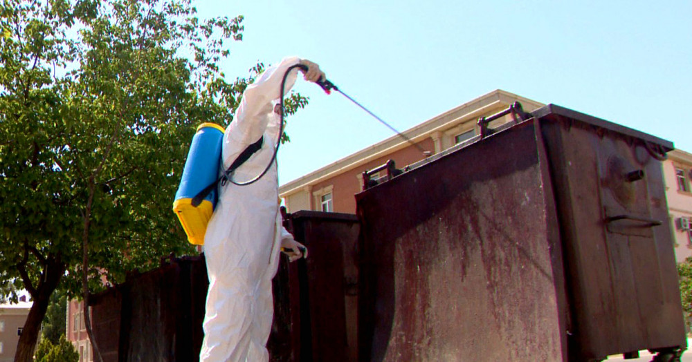 Naxçıvanda profilaktik dezinfeksiya işləri aparılır<font color=red> - FOTOLAR</font>