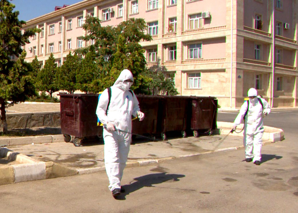 Naxçıvanda profilaktik dezinfeksiya işləri aparılır<font color=red> - FOTOLAR</font>