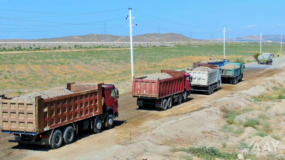 Horadiz–Zəngilan avtomobil yolu əsaslı təmir olunur<font color=red> - VİDEO</font>