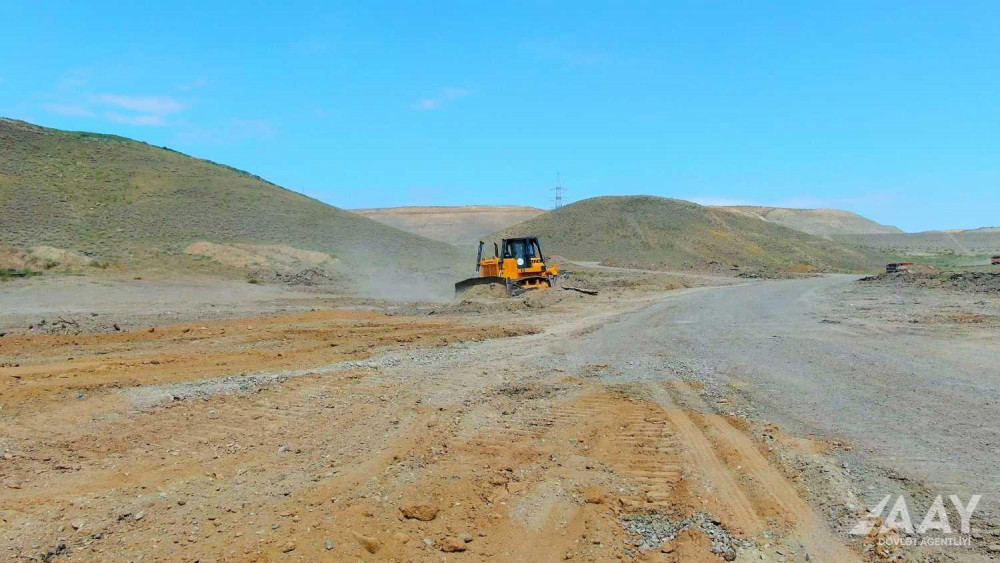 Horadiz–Zəngilan avtomobil yolu əsaslı təmir olunur<font color=red> - VİDEO</font>