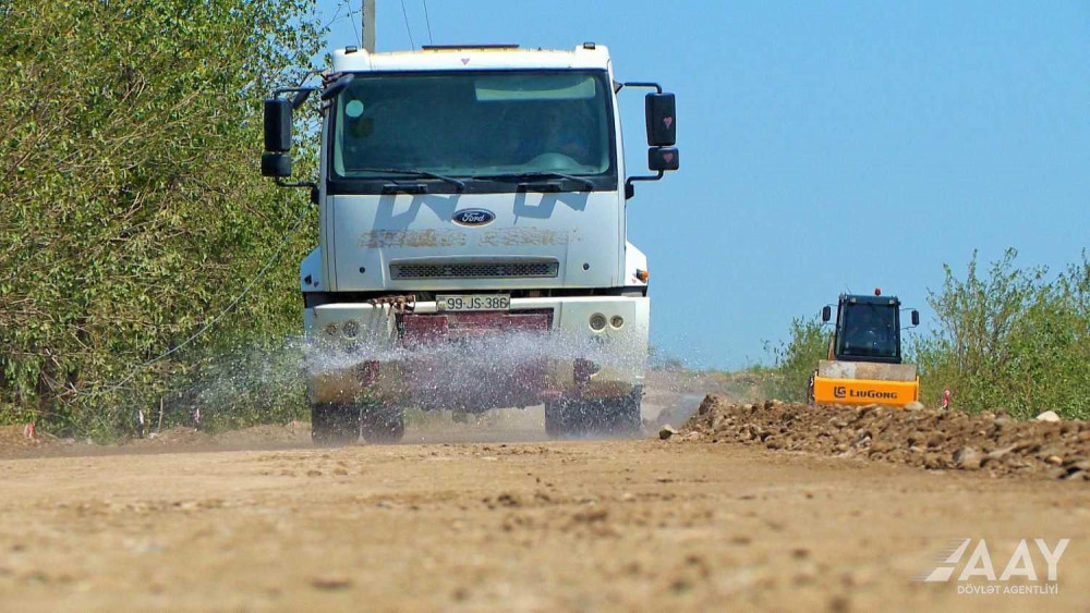Horadiz–Zəngilan avtomobil yolu əsaslı təmir olunur<font color=red> - VİDEO</font>