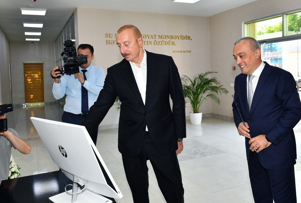 Qazax şəhərinin su təchizatı və kanalizasiya sistemləri istismara verilib<font color='red'> - YENİLƏNİB</font><font color=red> - FOTOLAR</font>