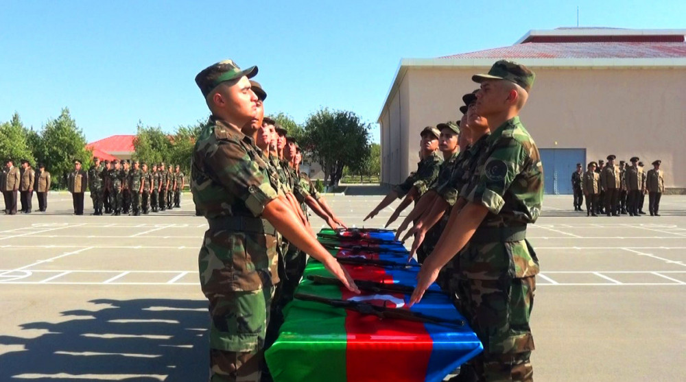 Mülki Müdafiə Alayının gənc əsgərləri vətənə xidmət andı içib<font color=red> - FOTOLAR</font>