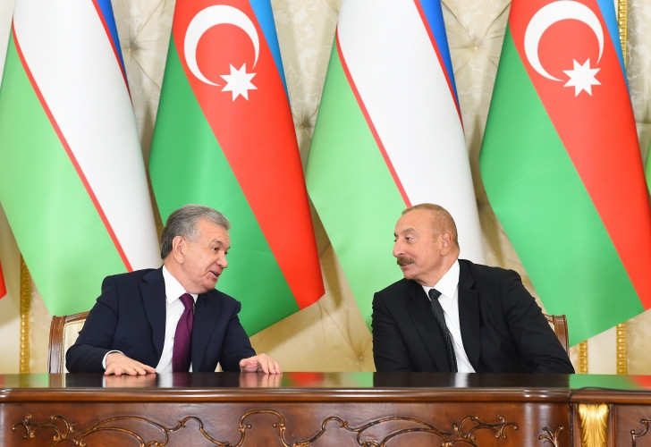 Azərbaycan-Özbəkistan sənədləri imzalanıb<font color='red'> - YENİLƏNİB</font><font color=red> - FOTOLAR</font>