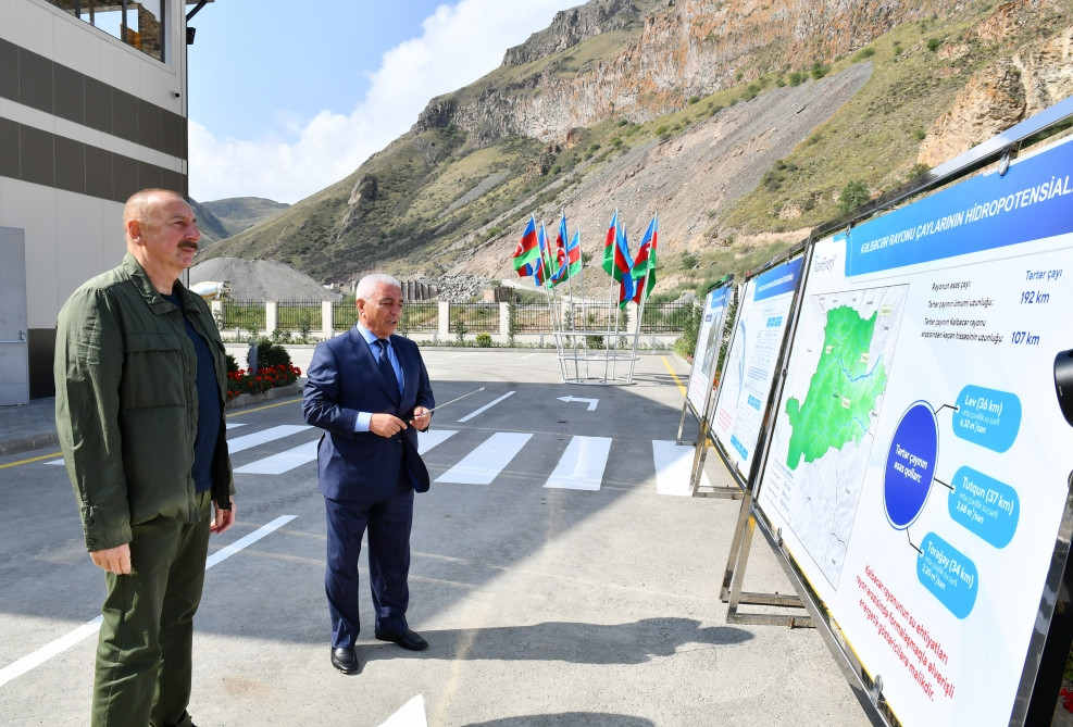 Kəlbəcər rayonunda “Çıraq-1” və “Çıraq-2” Kiçik Su Elektrik stansiyalarının açılışı olub<font color=red> - FOTOLAR</font>