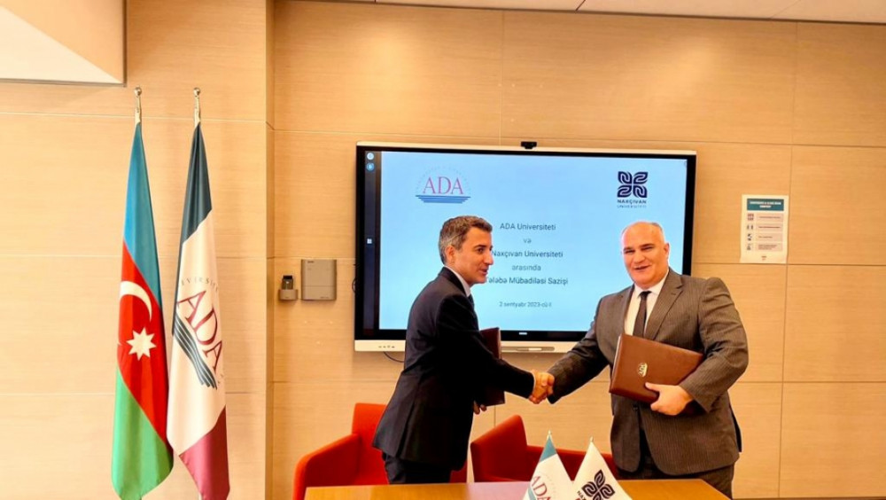 ADA ilə “Naxçıvan” Universiteti arasında memorandum imzalanıb<font color=red> - FOTOLAR</font>