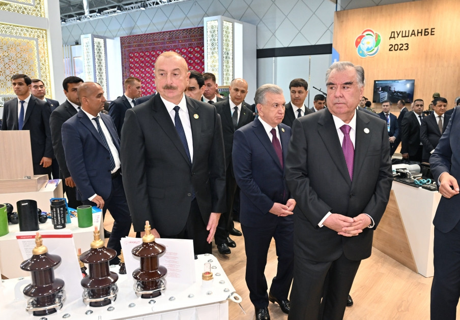 Düşənbədə 5-ci Məşvərət görüşündə iştirak edən dövlət başçıları “EKSPO Mərkəzi Asiya 2023” sərgisi ilə tanış olublar<font color='red'> - YENİLƏNİB</font><font color=red> - FOTOLAR</font>