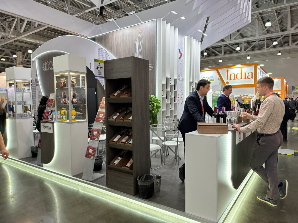 Naxçıvan məhsulları “WorldFood Moscow 2023” Beynəlxalq ərzaq sərgisində təmsil olunur<font color=red> - FOTOLAR</font>