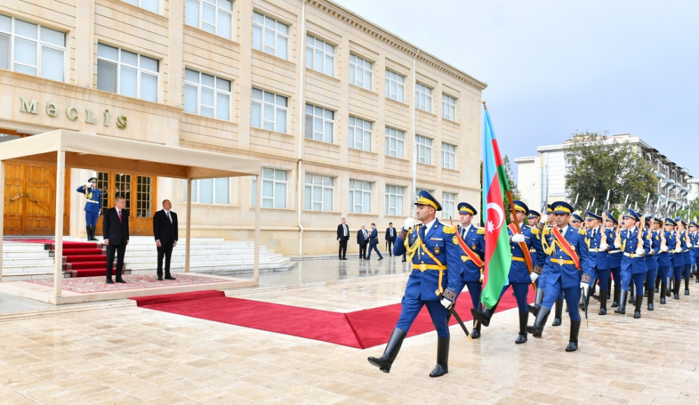 Naxçıvanda Türkiyə Prezidenti Rəcəb Tayyib Ərdoğanın rəsmi qarşılanma mərasimi olub<font color=red> - FOTOLAR</font>