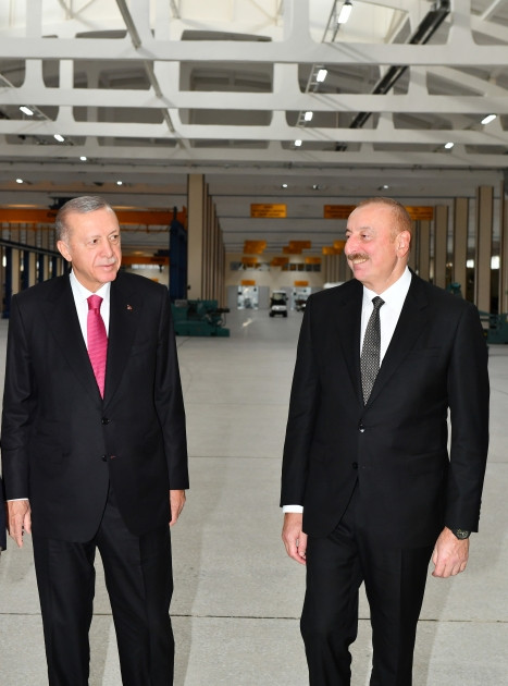 Azərbaycan və Türkiyə prezidentləri Naxçıvan Bərpa-istehsalat hərbi kompleksinin açılışında iştirak ediblər<font color='red'> - YENİLƏNƏCƏK</font><font color=red> - FOTOLAR</font>