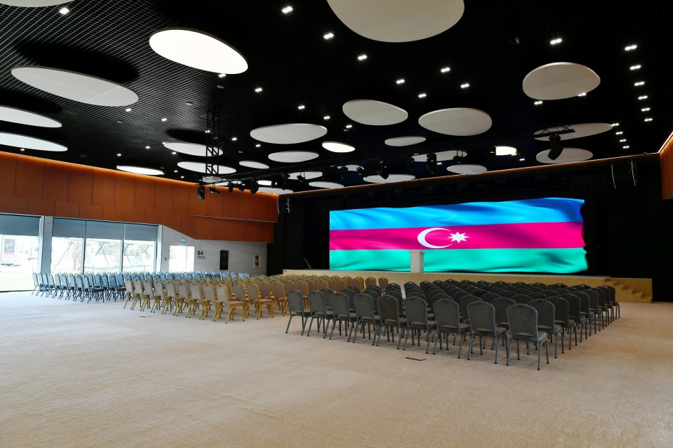 Zəngilan Konqres Mərkəzi Kompleksinin açılışı olub<font color='red'> - YENİLƏNİB</font><font color=red> - FOTOLAR</font>
