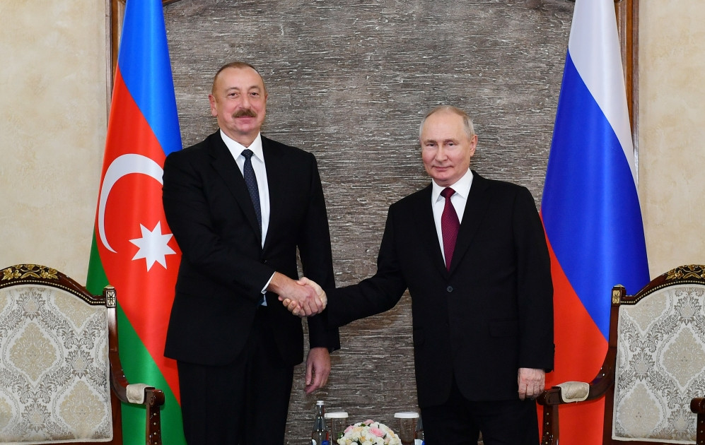 Bişkekdə Azərbaycan Prezidenti İlham Əliyevin Rusiya Prezidenti Vladimir Putin ilə görüşü olub<font color='red'> - YENİLƏNİB</font><font color=red> - FOTOLAR</font>