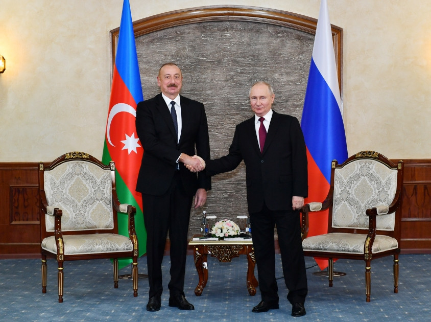 Bişkekdə Azərbaycan Prezidenti İlham Əliyevin Rusiya Prezidenti Vladimir Putin ilə görüşü olub<font color='red'> - YENİLƏNİB</font><font color=red> - FOTOLAR</font>