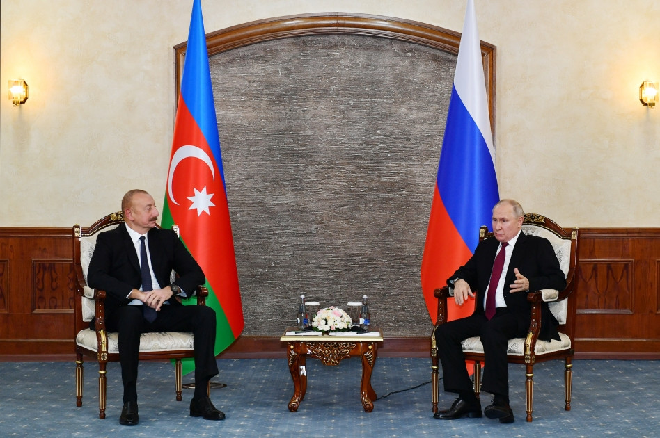 Bişkekdə Azərbaycan Prezidenti İlham Əliyevin Rusiya Prezidenti Vladimir Putin ilə görüşü olub<font color='red'> - YENİLƏNİB</font><font color=red> - FOTOLAR</font>