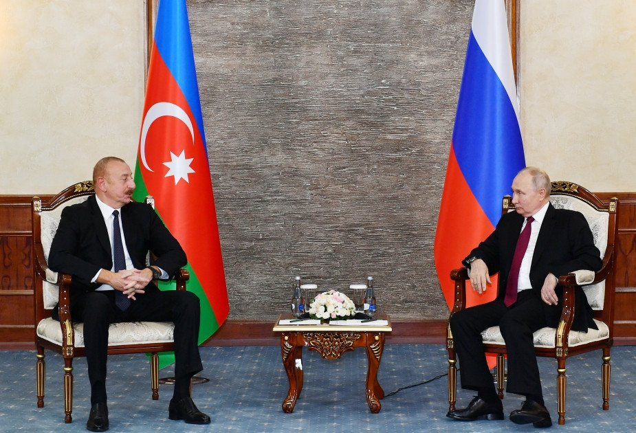 Bişkekdə Azərbaycan Prezidenti İlham Əliyevin Rusiya Prezidenti Vladimir Putin ilə görüşü olub<font color='red'> - YENİLƏNİB</font><font color=red> - FOTOLAR</font>