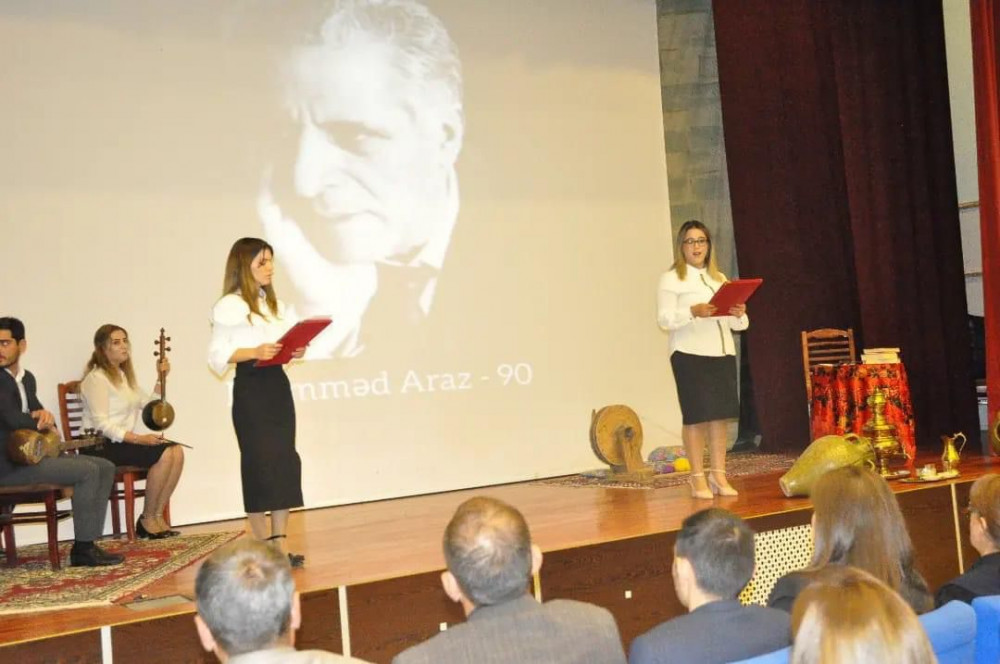 Babək Rayon Mədəniyyət Sarayında Məmməd Arazın yubileyi qeyd olunub<font color=red> - FOTOLAR</font>