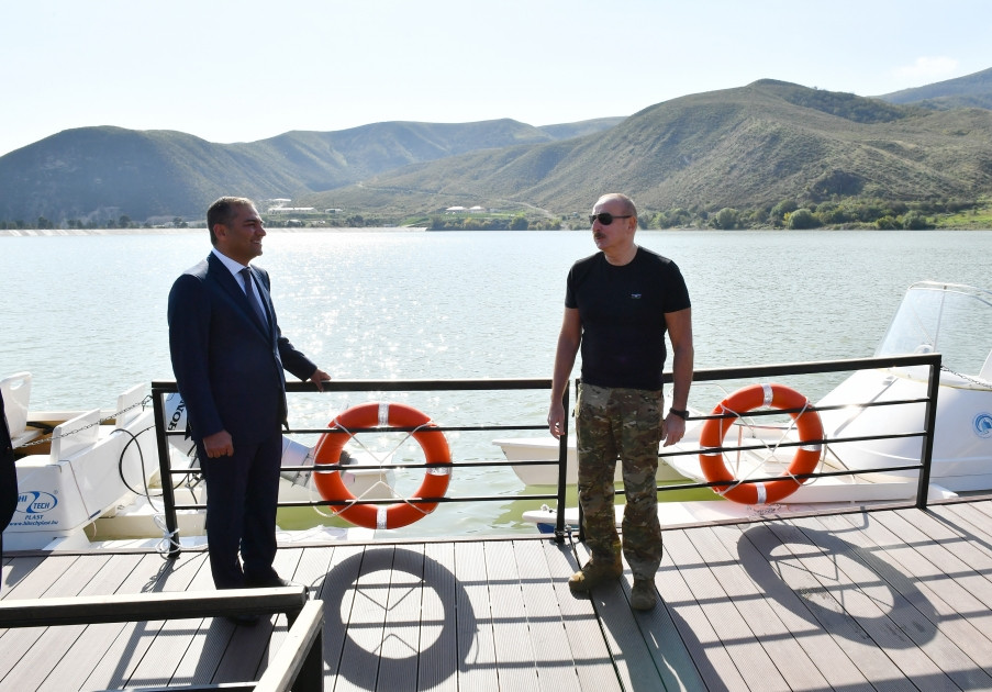 Azərbaycan Prezidenti İlham Əliyev Tərtər rayonuna səfər edib<font color=red> - FOTOLAR</font>