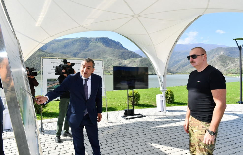 Prezident İlham Əliyev Tərtər rayonunun Suqovuşan qəsəbəsində istirahət parkının açılışında iştirak edib<font color='red'> - YENİLƏNİB</font><font color=red> - FOTOLAR</font>