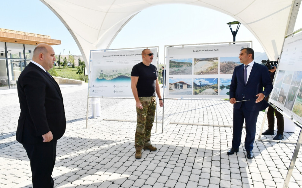 Prezident İlham Əliyev Tərtər rayonunun Suqovuşan qəsəbəsində istirahət parkının açılışında iştirak edib<font color='red'> - YENİLƏNİB</font><font color=red> - FOTOLAR</font>