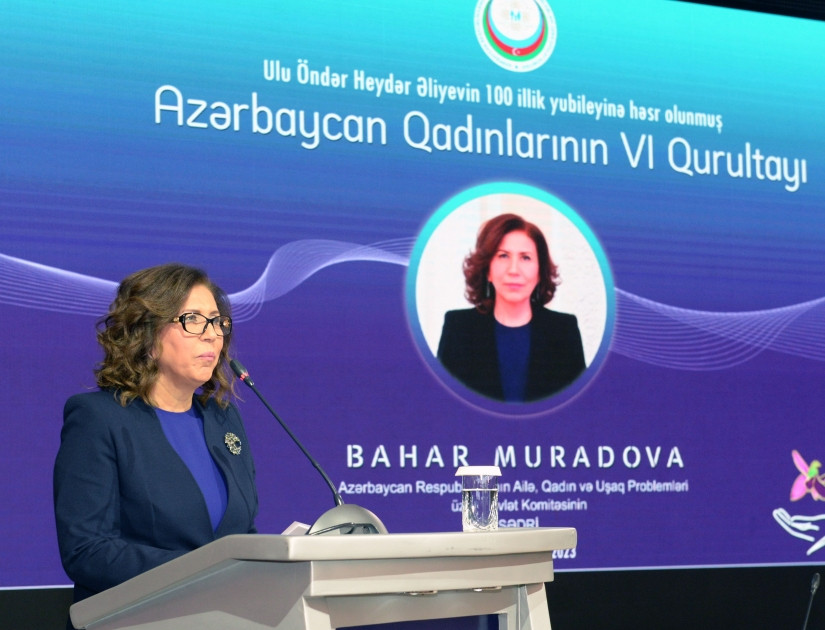 Azərbaycan Qadınlarının VI Qurultayı keçirilib<font color=red> - FOTOLAR</font>