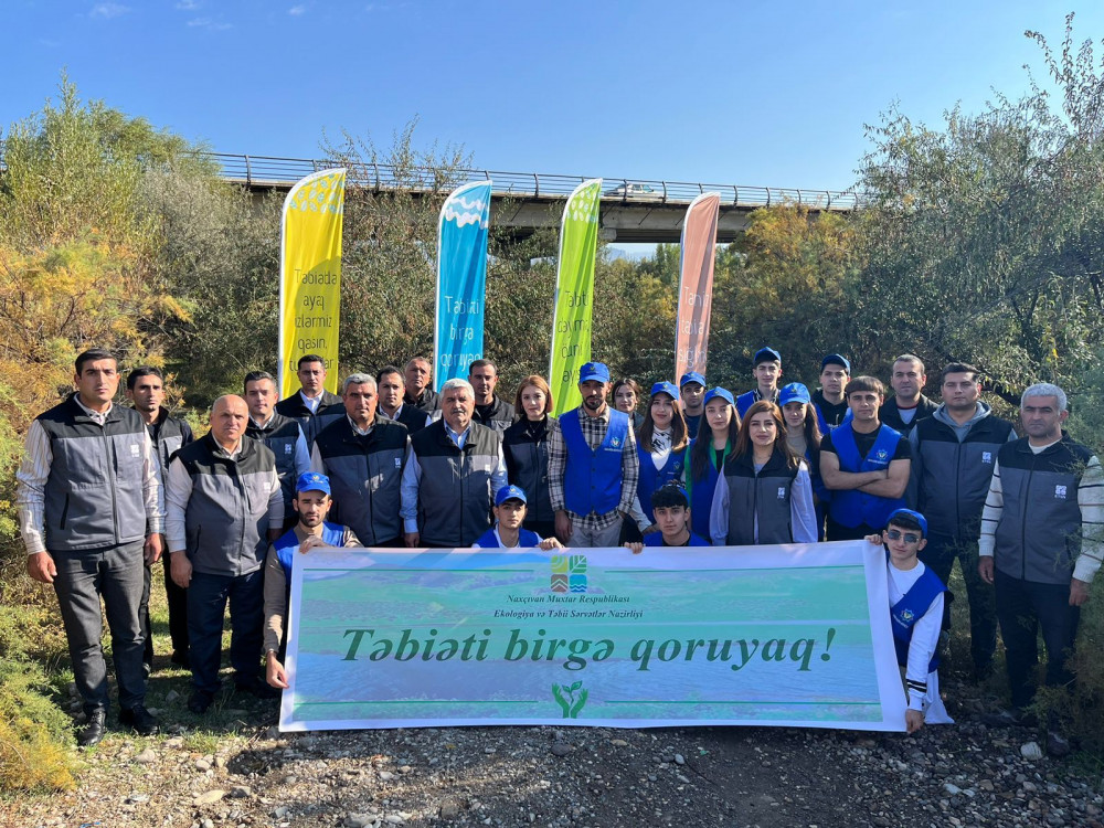 Naxçıvanda “Təbiəti birgə qoruyaq!" aksiyası keçirilib<font color=red> - FOTOLAR</font>