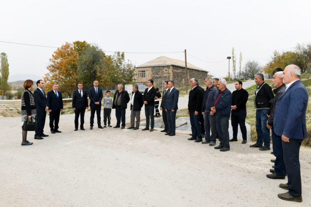 Gülşənabad kəndində yeni içməli  su xətti istifadəyə verilib<font color=red> - FOTOLAR</font>