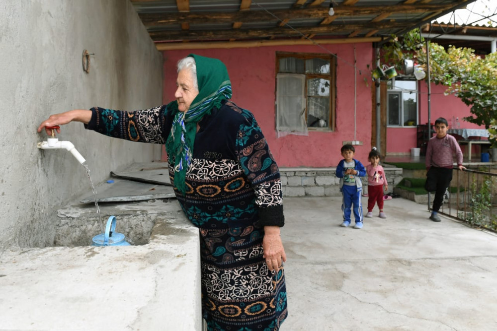 Gülşənabad kəndində yeni içməli  su xətti istifadəyə verilib<font color=red> - FOTOLAR</font>