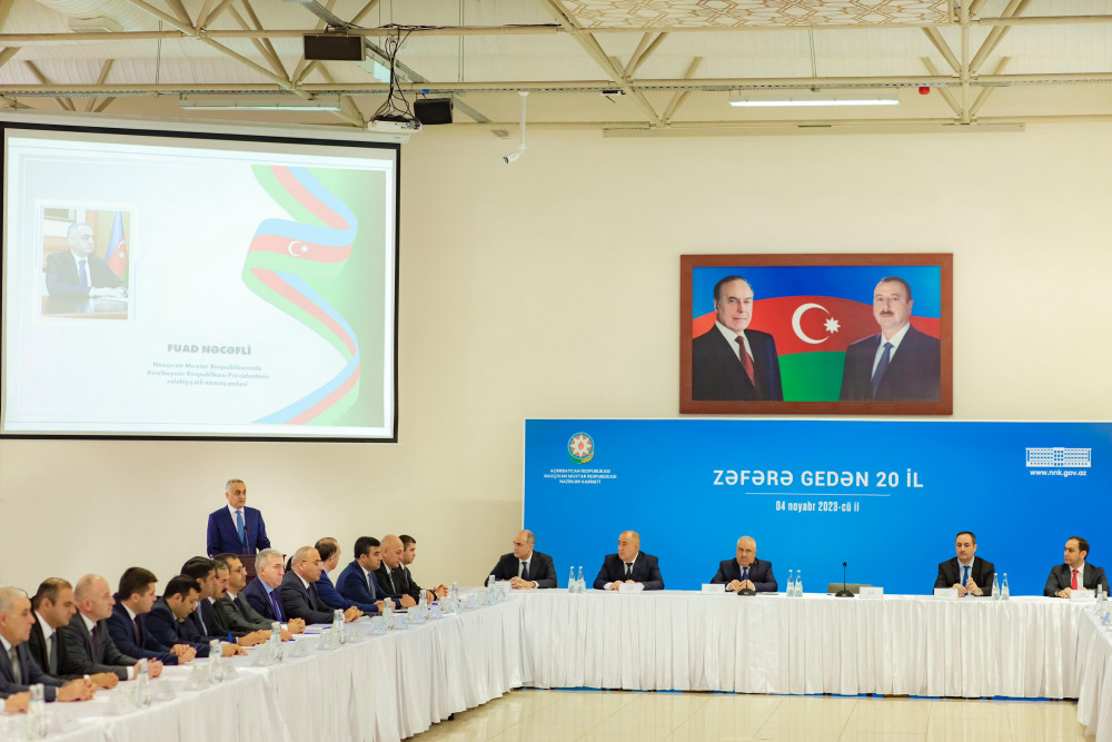 Naxçıvanda “Zəfərə gedən 20 il” mövzusunda tədbir keçirilib<font color=red> - FOTOLAR</font>