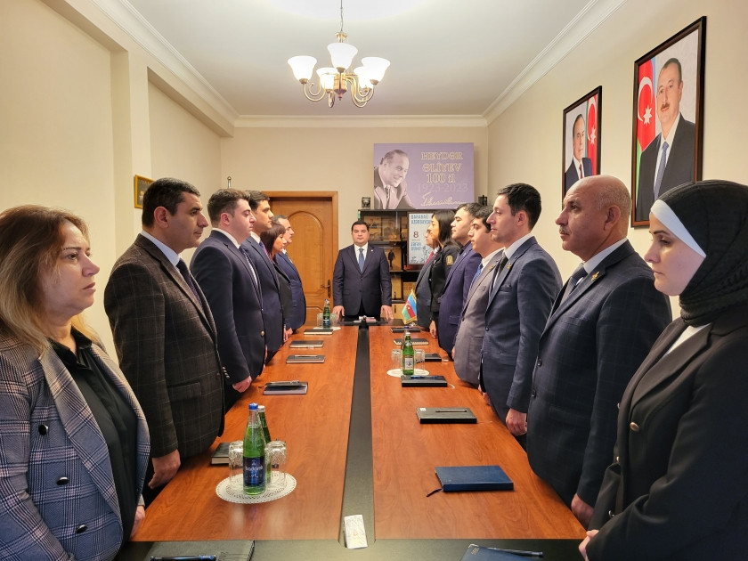 Naxçıvanın Bakıdakı daimi nümayəndəliyində Zəfər Günü münasibətilə tədbir keçirilib<font color=red> - FOTOLAR</font>