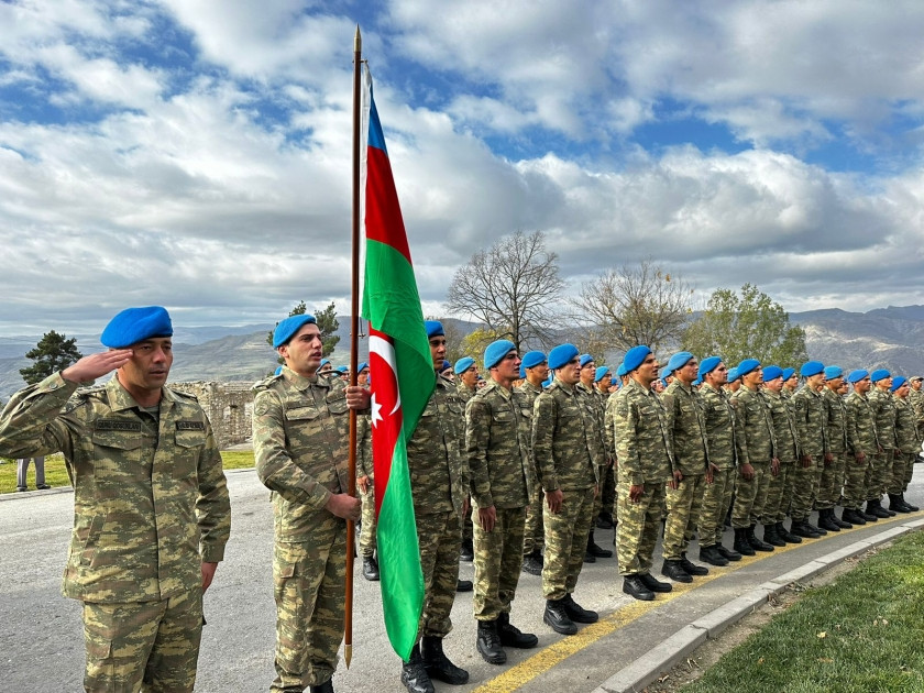 Laçında Bayraq yürüşü keçirilir<font color=red> - FOTOLAR</font>