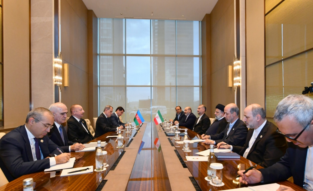 Daşkənddə Prezident İlham Əliyevin İran Prezidenti Seyid İbrahim Rəisi ilə görüşü olub<font color='red'> - YENİLƏNİB</font><font color=red> - FOTOLAR</font>