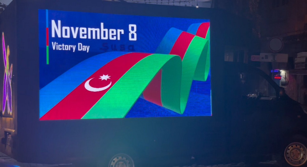 Azərbaycan səfirliyi Tbilisidə Zəfər Günü münasibətilə məlumatlandırma aksiyası keçirib <font color=red> - FOTOLAR</font>