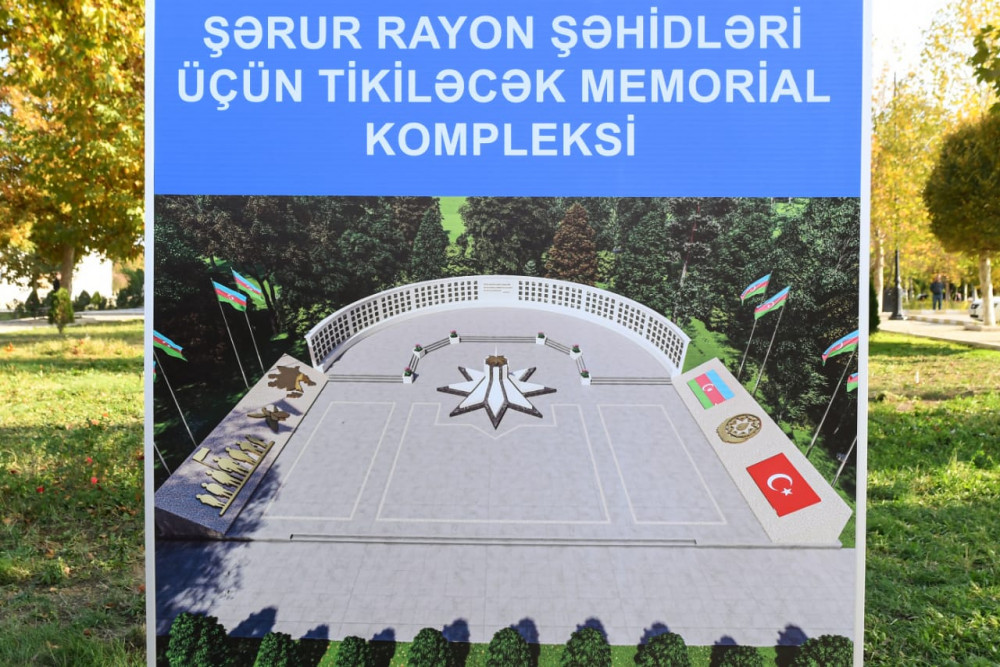 Şərurda şəhidlər memorial-abidə kompleksi inşa olunacaq<font color=red> - FOTOLAR</font>