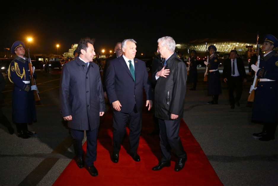 Macarıstanın Baş nazirinin Azərbaycana işgüzar səfəri başa çatıb<font color=red> - FOTOLAR</font>
