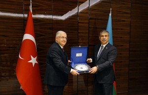 Bakıda Azərbaycan və Türkiyə müdafiə nazirlərinin görüşü keçirilib<font color=red> - FOTOLAR</font>