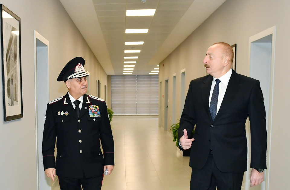 Prezident İlham Əliyev Dövlət Təhlükəsizliyi Xidmətinin yeni inzibati binalarının açılışında iştirak edib<font color=red> - FOTOLAR</font>