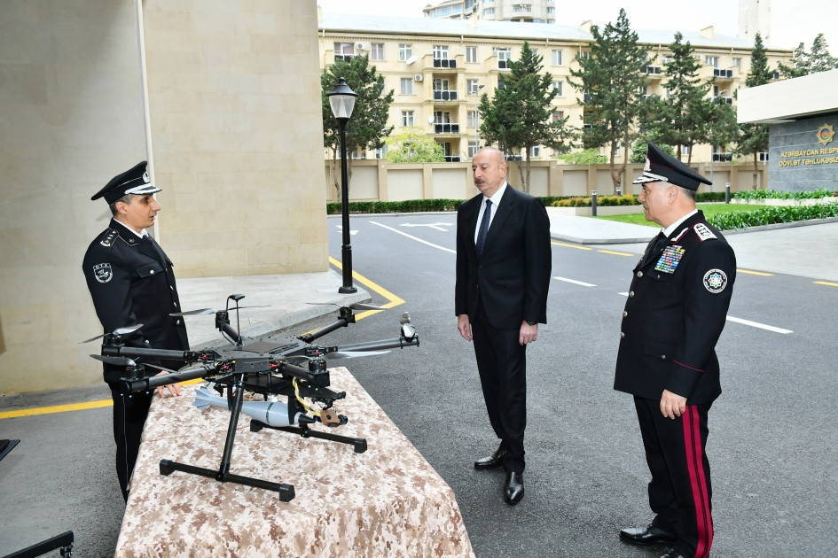 Prezident İlham Əliyev Dövlət Təhlükəsizliyi Xidmətinin yeni inzibati binalarının açılışında iştirak edib<font color=red> - FOTOLAR</font>