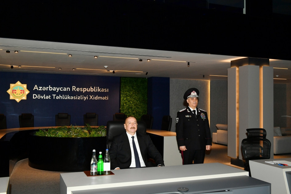 Prezident İlham Əliyev Dövlət Təhlükəsizliyi Xidmətinin yeni inzibati binalarının açılışında iştirak edib<font color=red> - FOTOLAR</font>