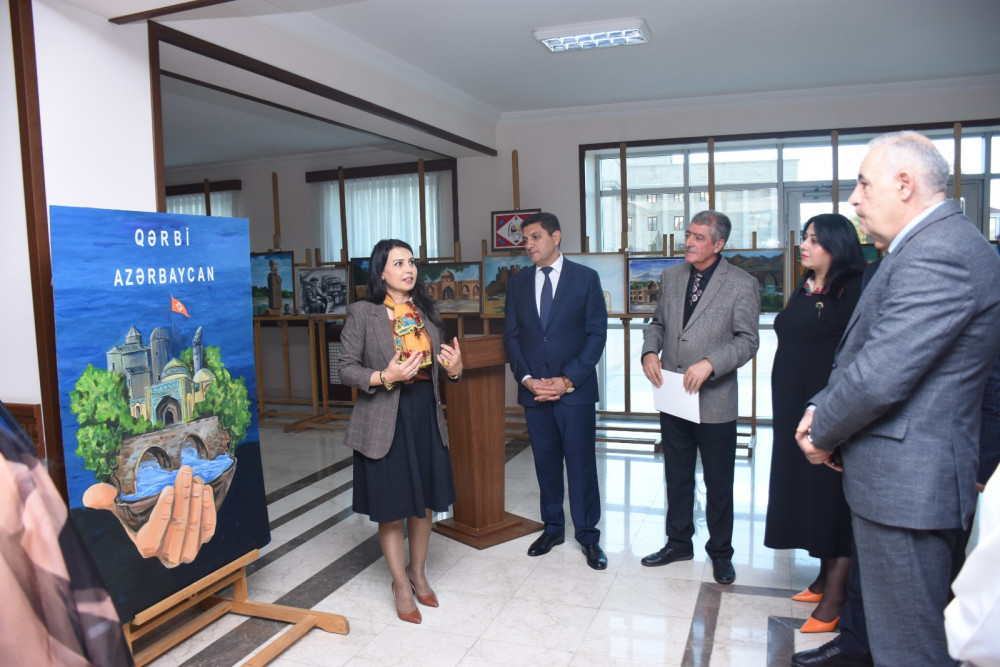 NMİ-də "Qərbi Azərbaycan-Tarixin izi ilə" adlı sərgi keçirilib<font color=red> - FOTOLAR</font>