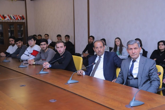 Naxçıvan Dövlət Universitetində ilahiyyat üzrə fəlsəfə doktoru Ceyhun Məmmədovla görüş keçirilib<font color=red> - FOTOLAR</font>
