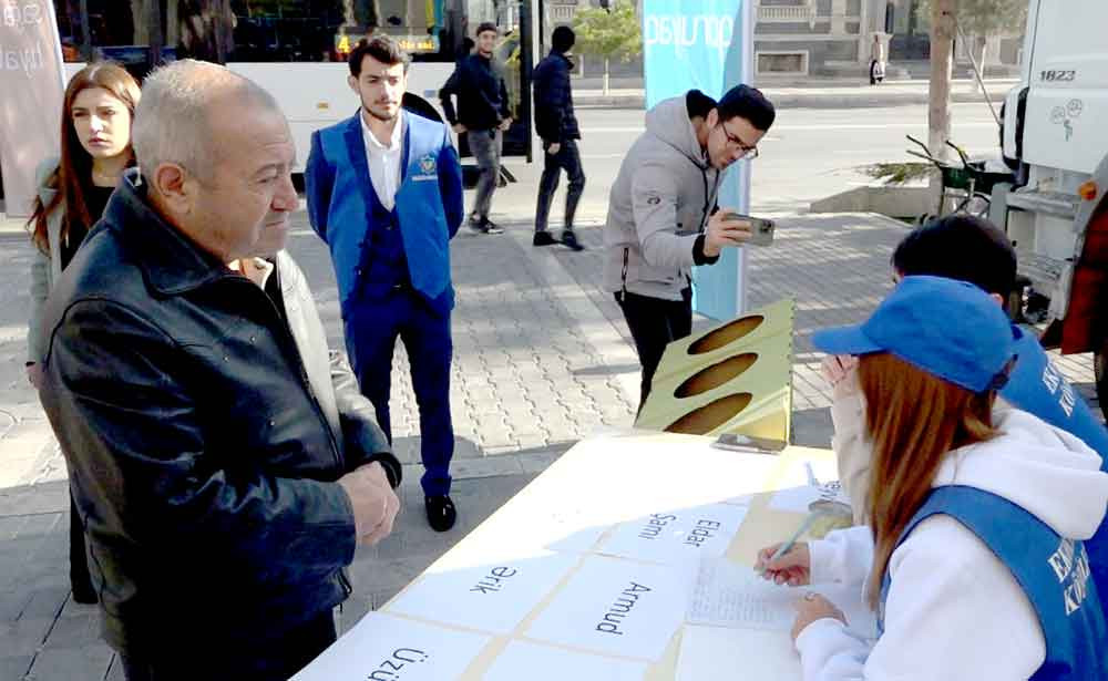 Naxçıvanda ilk dəfə “Tullantıları tinglərə dəyiş” aksiyası keçirilib<font color=red> - VİDEO</font>