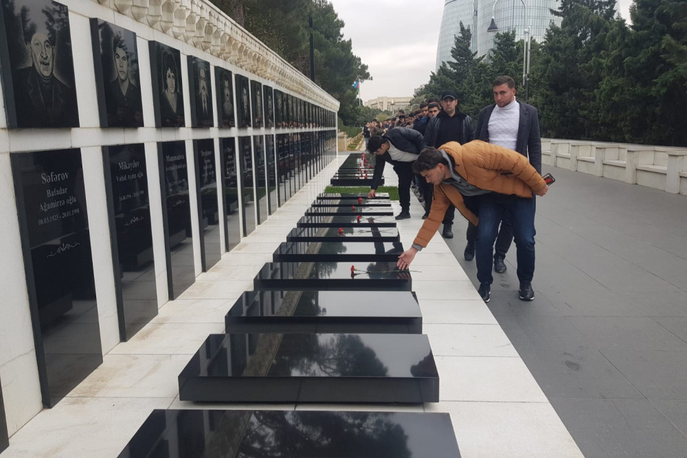 Naxçıvandan 60 gənc Qubada təşkil olunan düşərgəyə qatılıb<font color=red> - FOTOLAR</font>
